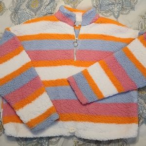 WARM $ COZY LIFESTYLE BY POOF BOUCLE SHERPA CROPPED